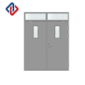 Estándar británico BS476 FIEPROOF PUERTA Hollow Metal Fire Puerta con panel de visión